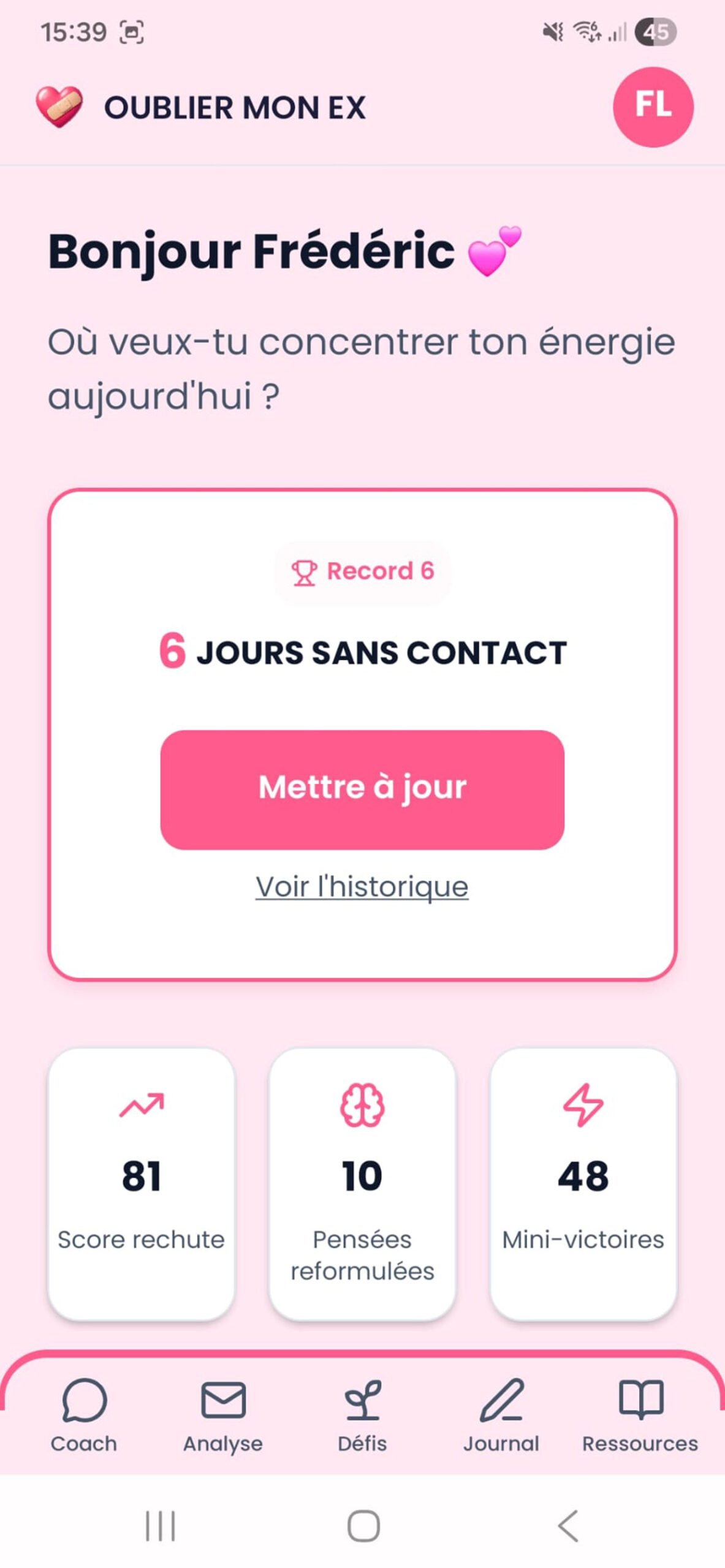 Accueil Oublier Mon Ex