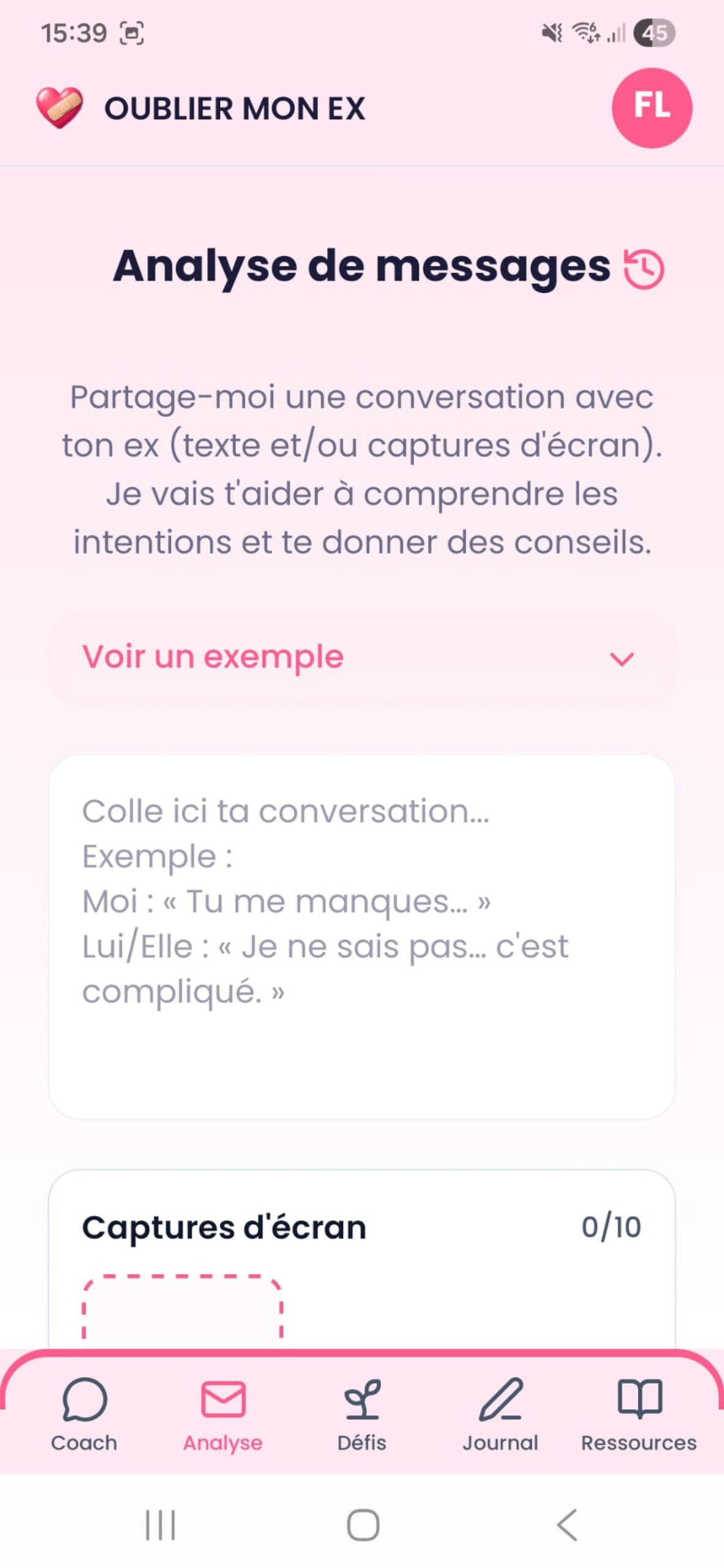 Analyse Conversation Oublier Mon Ex